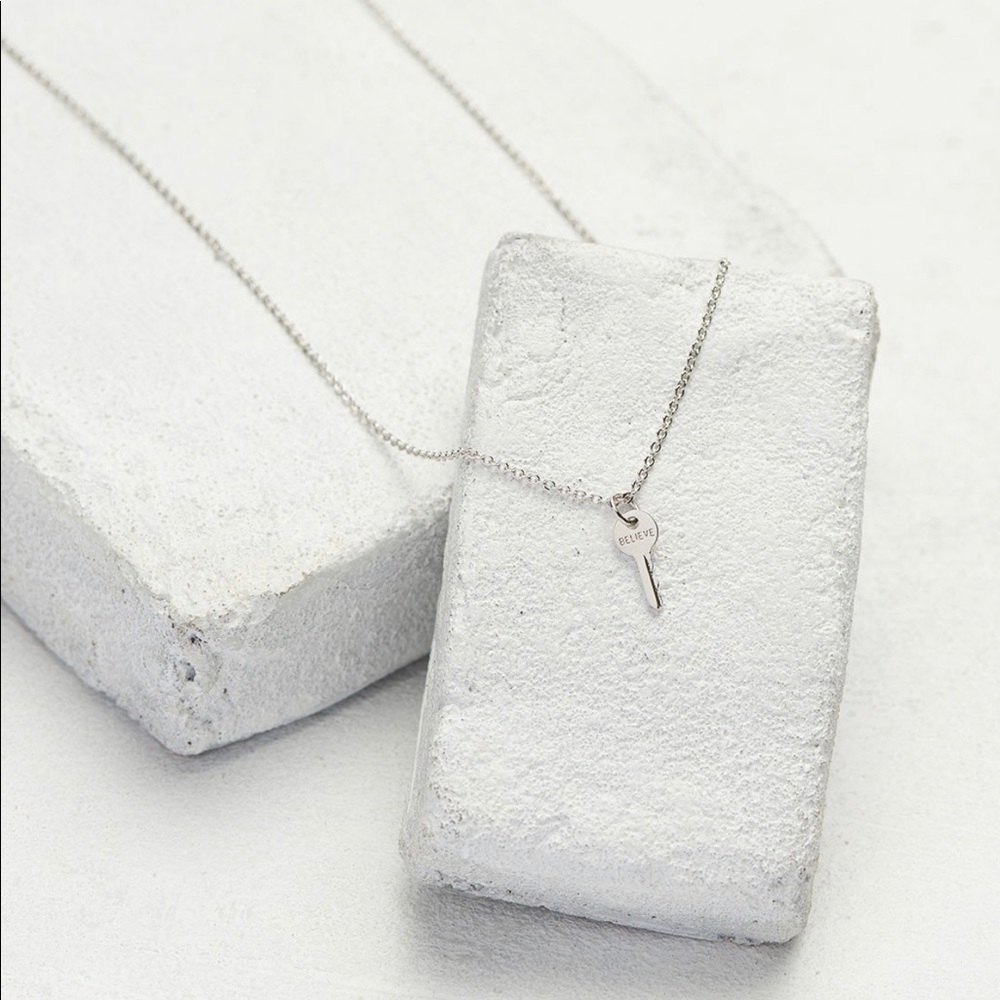 The giving keys “believe” necklace